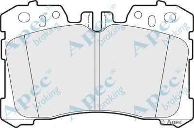 APEC BRAKING pad1622 -  Комплект тормозных колодок, дисковый тормоз